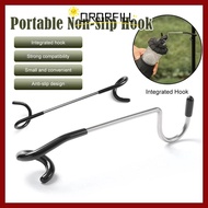 ORORFILL Light Pole Hook, 2-way Multipurpose Lantern Light Holder, Portable Stainless Steel Anti Sli
