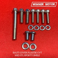 Mio smile sporty CVT cover bolts, CVT cover, CVT plastic cover parts