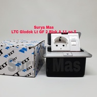 Stopkontak atau stop kontak lantai floor outlet Arde + Data RJ45