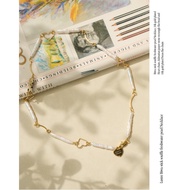 valleydarley-Lustre Biwa stick souffle freshwater pearl Necklace