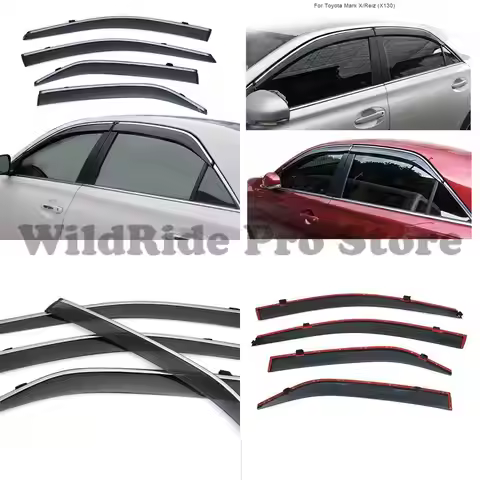 1 set specifically designed for Toyota 2010 2019 Reiz rain visors Toyota Mark X Reiz injection molde