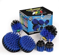 Pool Accessories - Cleaning Supplies - Drill Brush - 5 Piece Spin Brush Pool Cleaning Kit - Pool Supplies - Slide - Deck Brush - Hot Tub - Spa - Pond Liner - Pool Brush - Carpet Cleaner