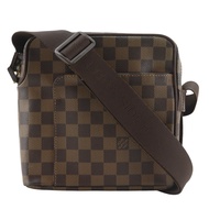 LOUIS VUITTONOlaf PM 肩背包 N41442 Damier 帆布 2007 棕色 MI2047 斜背包/肩背包 拉鍊 Olaf PM 男女通用 [二手]