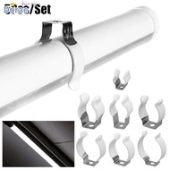 DORAESE 5Pcs Spring Terry Clip, Fixing Clips With Rubber Protection Lamp Tube Clip,  Clamp Holders B