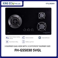 FUJIOH GAS HOB WITH 3 DIFFERENT BURNER SIZE FH-GS5030 SVGL