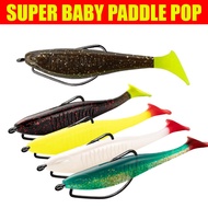 Softlure Paddle Pop Zman 8cm Johncoo Not Ozmy Super Baby Silencer Fishing Bait Snakehead Fishing