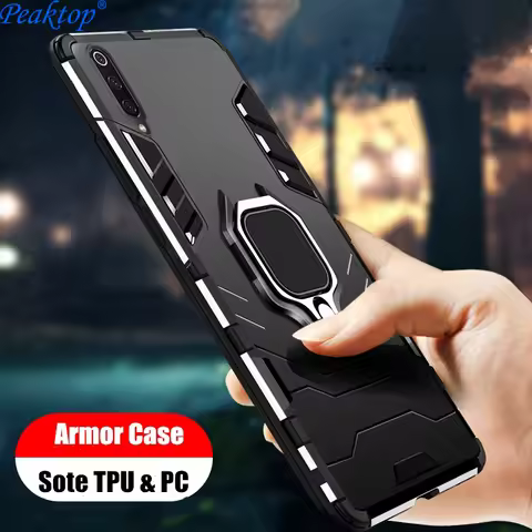 Shockproof Armor Case For Samsung Galaxy A50 A30 A20 Stand Holder Car Ring Phone Cover for Samsung G