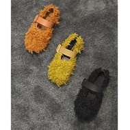 Women's Plush Sheepskin Loafers - Comfortable Fur Flat Shoes