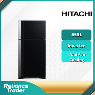 Hitachi Super Big2 Glass Refrigerator (655L) R-VG750PM-1 Peti Sejuk