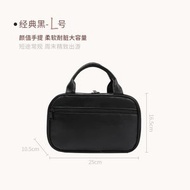 全城熱賣 - pu輕奢風軟綿綿化妝包大容量高級感化妝品收納旅行手提雙層洗漱包(平行進口)