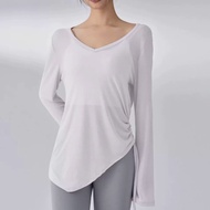 SKINOFSKIN | Loose Leisure Long Sleeve Bottom Covering Women Fitness Wear