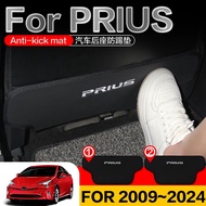 For Toyota PRIUS Anti-dirty pad 2009 2024 Superfiber Leather Rear Accessories Accessory Car interior Seat anti kick pad Protective Mat