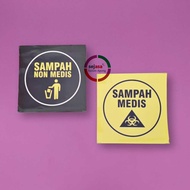 Medical Waste Stickers | Non-Medical Waste Stickers | Medical and Non-Medical Waste Labels | Vinyl S