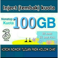 KIRIM VIA CHAT KUOTA TRI 100GB