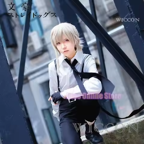 Anime BSD Atsushi Nakajima Cosplay Costumes Shirts Pants Set Uniform Halloween Christmas Party Cloth
