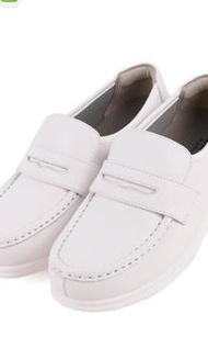 Dr. Kong 白色皮鞋 護士鞋