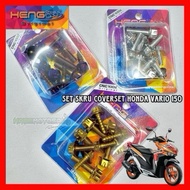 🏁 SET SKRU COVERSET HONDA VARIO 150 CLICK150i 🏁 ORIGINAL HENG THAILAND SCREW COVER SET FARING Motorc