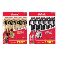 Colgate Slimsoft Charcoal / Charcoal Gold Toothbrush 1's/3's/5's