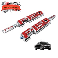Logo "F-150 FX4" Red Chrome F-150 Ford 2 4 Doors Year