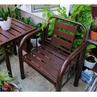 Kerusi taman kerusi hiasan outdoor 1 Seater Bench Chair Single Seat Metal Garden Bench Outdoor Perab