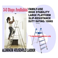 BANSOON 3 Step to 8 Step Household Ladder / Home Ladder / Family Ladder / Platform Ladder / Aluminium / free delivery