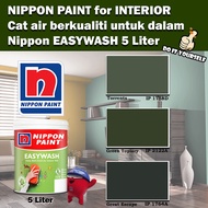 Nippon Paint EasyWash Interior collection 5 Liter Torrents 1758D / Green Topiary 2122A / Great Escap