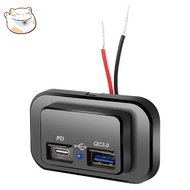 USB+PD Car Charger Socket 12V/24V USB Charging Splitter
