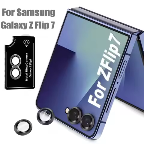 Camera Lens Protector for Samsung Galaxy Z Flip 7 6 5 Metal Lens Ring Glass on Galaxy Z Flip 7 FE Ca