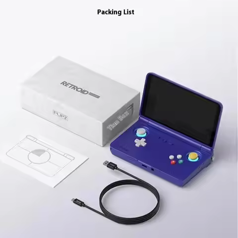 Retroid Pocket Flip 2 Handheld Console SD865 5.5”1080p WIFI 6 Handheld Portable Gaming Console With 