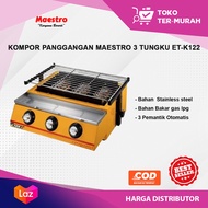 kompor panggangan maestro 3 tungku / KOMPOR PANGGANGAN / KOMPOR SOSIS / KOMPOR SOSIS 3 TUNGKU / KOMPOR PEMANGGANG 3 TUNGKU / KOMPOR SOSIS/ KOMPOR PANGGANG BBQ/KOMPOR GAS/ KOMPOR SOSIS 3 TUNGKU GAS/KOMPOR JUALAN SOSIS/KOMPOR BBQ GAS/KOMPOR PEMANTIK MANUAL/