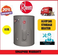 Rheem 85VP30S Storage Heater  113L  AUTHORIZED DEALER   FREE EXPRESS DELIVERY  SINGAPORE WARRANTY