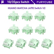 HUANO MATCHA LATTE Switch V2 Linear Switch Mechanical Keyboard 5 Pin Furycube F75 Switch 10/s 35Pcs