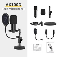 7RYMS AX100D Cardioid Condenser Multifunctional Live Streaming/Recording/Podcasting XLR Microphone K