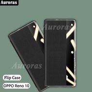 For OPPO Reno 10 Pro Plus 5G Cellphone Phone Case Flip Case Smart View Stand Holder Back Cover for OPPO Reno 10 Pro Plus+ Phone Cases Big Window Flip Leather cover