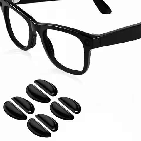 4 Pairs Anti-Slip Eyeglass Nose Pads Soft Silicone Replacement Glasses Grips for Ray-Ban Meta/Ray-Ba