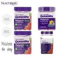 Natrol Gummies, Melatonin, Fall Asleep Faster and Stay Asleep Longer Slepp Aid, Strawberry, 5/10mg, 