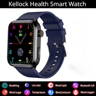2023 New Blood Sugar Smart Watch Men Health Blood Lipid Uric Acid Monitor ECG+PPG Sport Watch Smart Bluetooth Call Smartwatch