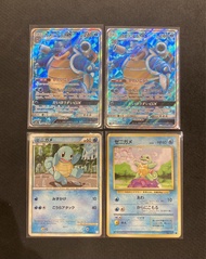 PTCG Pokemon Card 車厘龜 水箭龜 GX 比卡超 Blastoise Pikachu Squirtle SR holo 舊背 閃卡 中古稀有收藏卡