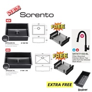 NEW MODEL 2026💥SORENTO STAINLESS STEEL 304 HONEYCOMB KITCHEN SINK L600/750MM xW450xH230mm