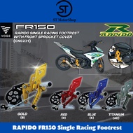 RAPIDO Single Racing Footrest VOGE FR150 Footrest with Sprocket Cover Fr 150