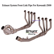 Slip On For Kawasaki Z800 Motorcycle Exhaust Full System Escape Modified Front Middle Link Pipe Connector without DB Kil