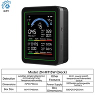 Tuya WiFi 10-in-1 Carbon Dioxide Monitor PM0.3 PM1.0 PM2.5 PM10 Formaldehyde Detector Temperature Hu