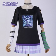 ชุดคอสเพลย์ World Plan PJSK 25 Stage Colorful Stage T-Shirt ชุดคอสเพลย์ประจำวัน ชุดนักเรียนน่ารัก ชุ