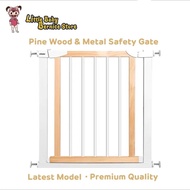 [Latest Design] Pine Wood and Metal Pets Safety Gate