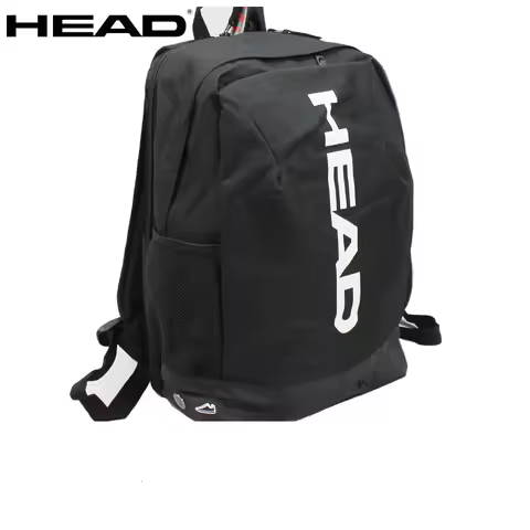 HEAD Tennis Bag Black Tennis Racket Badminton Squash Bag 2-3 Rackets HEAD Tennis Racquet Backpack Ba