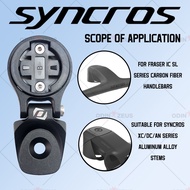 SYNCROS For Garmin/Bryton/Wahoo -20 Degree Handlebar/Stem WC/XC/DC Top Cap Aluminum Alloy Computer Mount Stand Bicycle Stopwatch Bracket
