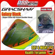 ORIGINAL GRACSHAW G919i G919 / ARC Ritz Visor Helmet Rainbow Revo Galaxy V919 Cermin Topi Keledar (F