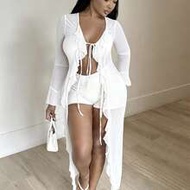 Women's Fall/All-Season Rave Outfit Renaissance Fair Hippie Music Festival Gyaru Mesh Straps Ruffle 