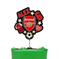 ARSENAL CAKE TOPPER BIRTHDAY