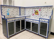 Kitchen set bawah aluminium set - Rak kompor wastafel set